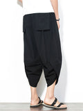 Drawstring Loose Fashion Pants With Pockets