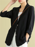 Loose Comfy Cotton Linen Casual Jackets