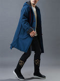 Old Casual Special Buttons Long Coats For Men