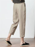 Cotton Linen Loose Long Pants For Women