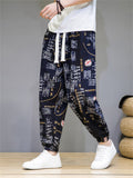 Stylish Printed Loose Ankle Banded Pants