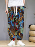 Trendy Patchwork Printed Multicolor Pants