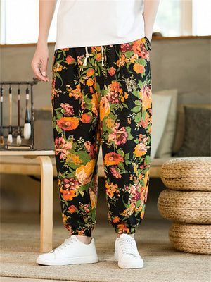 Thin Floral Colombia Long Men's Pants