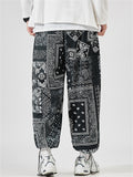 Summer Cargo Male Casual Printed Japanese Style Streetwear Pants