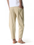 Men's Spring Autumn Lightweight Homewear Linen Pants