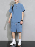 Men's Summer Vintage Cotton Linen Outfits