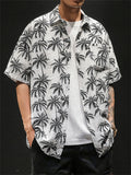 Japanese Style Printed Holiday Relaxed Original Design Men's Shirts