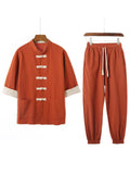 Chinese Style Summer Linen Sets for Men