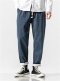 Men's Mid Waist Warm Jeans with Wool Inside