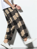 Casual Linen Bloomers Loose Pants