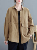 New Autumn Solid Loose Comfy Stylish Women's Jackets