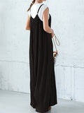 Women's Loose Solid Color Simple New Jumpsuits