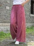 Women's Silk Soft Comfy Silk Floor-Length Pants