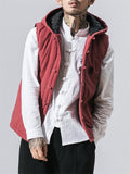 Embroidery Hooded Waistcoat Thick Jackets