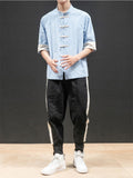 Men's Fashion Streetwear Summer Linen Sets