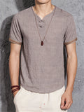 Loose Simple Cotton Linen Shirts