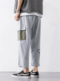 Japanese Style Cute Printed Loose Men's Pants