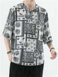 Summer Loose Retro Printed Shirts