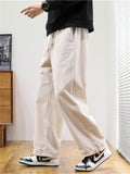 Straight Leg Corduroy Solid Warm Long Pants For Men