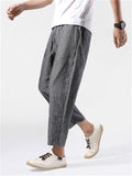 Men's Fashion Stripe Cropped Pants