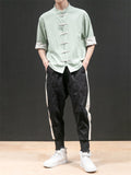 Men's Fashion Streetwear Summer Linen Sets