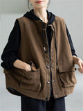 Casual Cargo Button Female Jackets