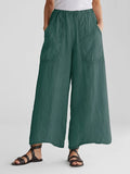 Women's Casual Comfy Wide Leg Linen Pants