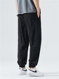 Spring Summer Cozy Fashion Men's Drawstring Ankle-tied Pants