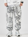 Summer Cargo Male Casual Printed Japanese Style Streetwear Pants