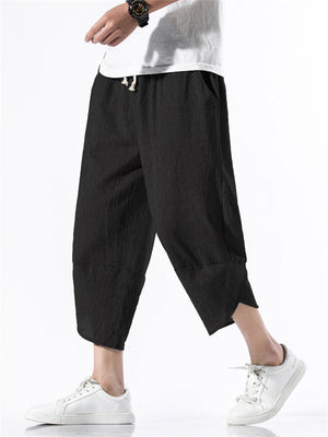 Trendy Comfy Solid Color Pants With Pockets