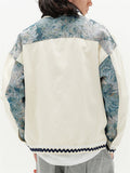 Irregular Patchwork Printed All-match Jackets