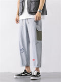 Japanese Style Cute Printed Loose Men's Pants