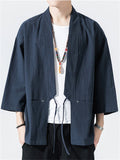 Cissot Casual Loose Comfy Kimono Shirts for Men