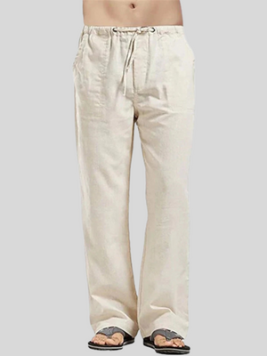 Men's Linen Loose Straight Pants