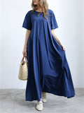 Simple Japanese Style Summer Slim Women's Dresses