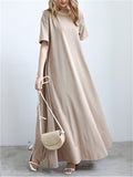 Simple Japanese Style Summer Slim Women's Dresses