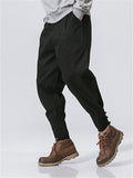 Men's Japanese Style Casual Straight Cargo Pants