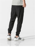 Linen Solid Color Breathable Jogger Pants