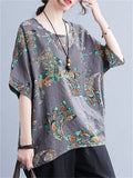 Casual Loose Printed Half Sleeve T-Shirts