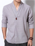 Chinese Vintage Style Summer Linen Shirt