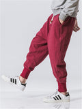 Comfort Drawstring Banded Ankle Linen Pants