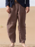 Plus Size Cotton Linen Casual Harem Men's Pants