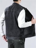 Male Casual Popular Wearable Daily Denim Vest Jacket