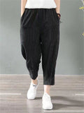 Vertical Stripe Summer Girls Hip Pants