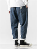 Men's Vintage Chinese Style Loose Jeans