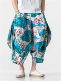 Floral Cropped Pants Fashion Bloomers