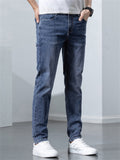 Korean Style Stretch Modern Slim Fit Men's Jeans