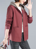 Ins Short Hooded Autumn Women Jackets