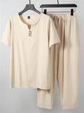 Men's Comfy Linen Two-Piece Set