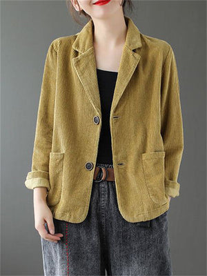 Solid Color Vogue Casual Short Ladies Jackets